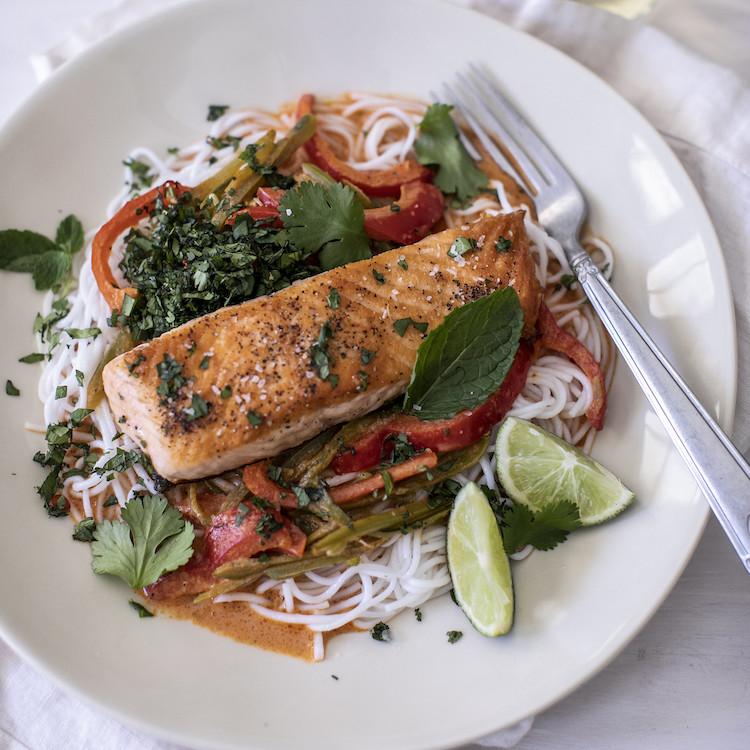 Picture of Coconut CurrySalmon Bowl